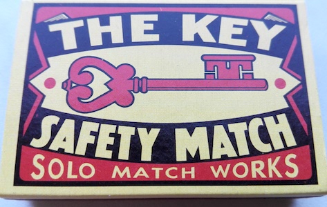 key, safety matches