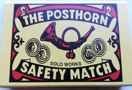 posthorn, safety matches
