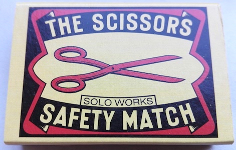 scissors, safery matches